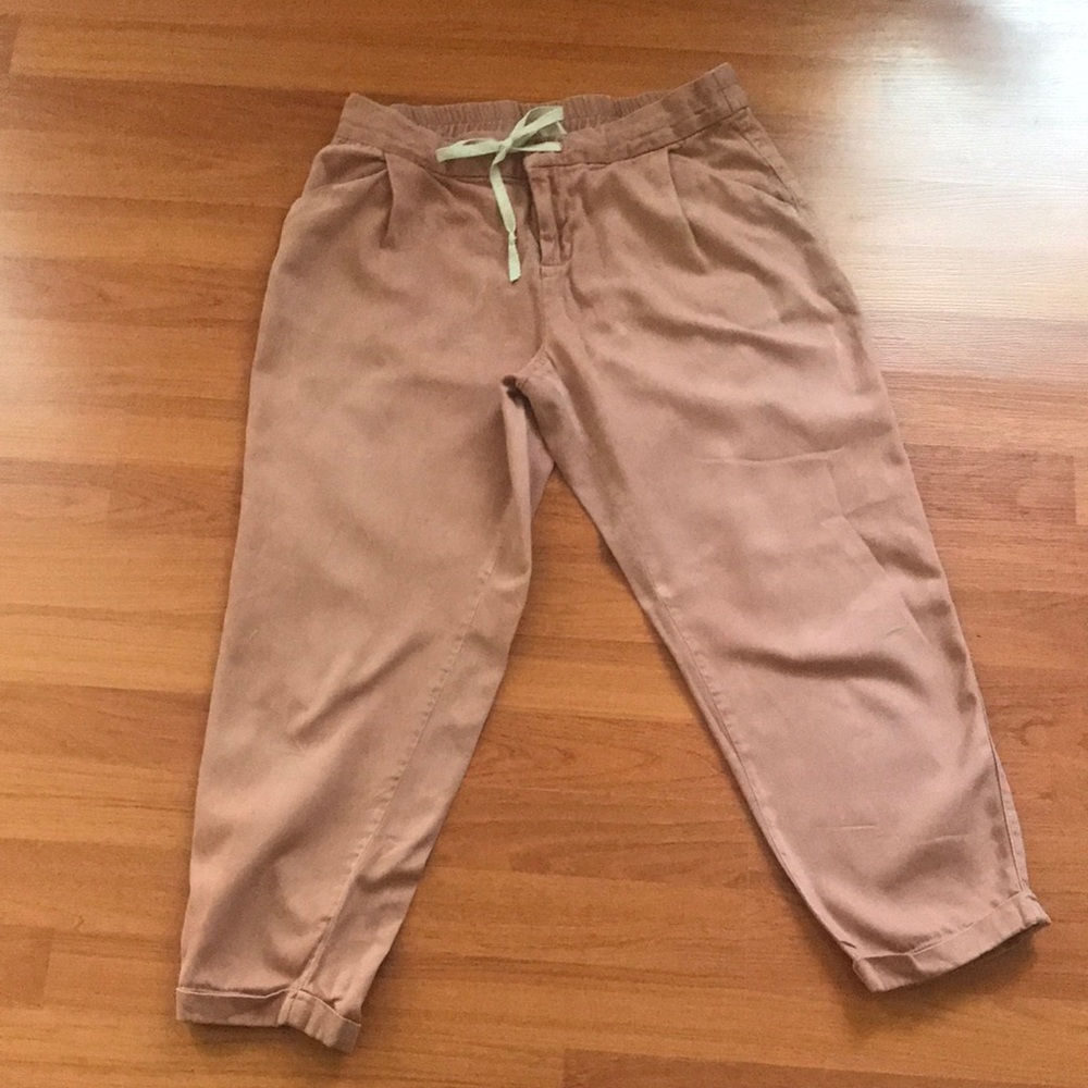 Old Navy Casual Drawstring Trousers in Dusty Rose